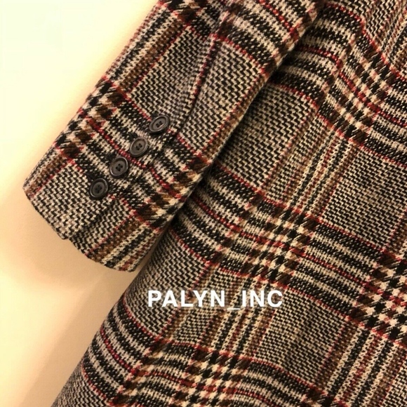 ❤️ZARA CHECKED PLAID MASCULINE COAT - Picture 7 of 8